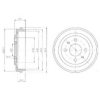 YUGO 589O762 Brake Drum